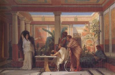 Alma-Tadema, Sir Lawrence Gustave Boulanger,The Rehearsal in the House of the Tragic Poet (mk23) Norge oil painting art